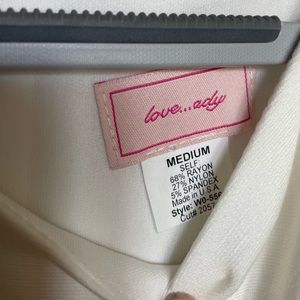 White scalloped dress!!